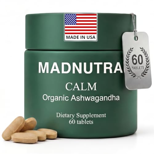 Ashwagandha 675mg - Organic Ashwagandha Supplement for Men & Women - Non-GMO Premium Adaptogen Herbal Supplement for Stress Management Support Restful Sleep Daily Energy & Focus Wellness Tablets
