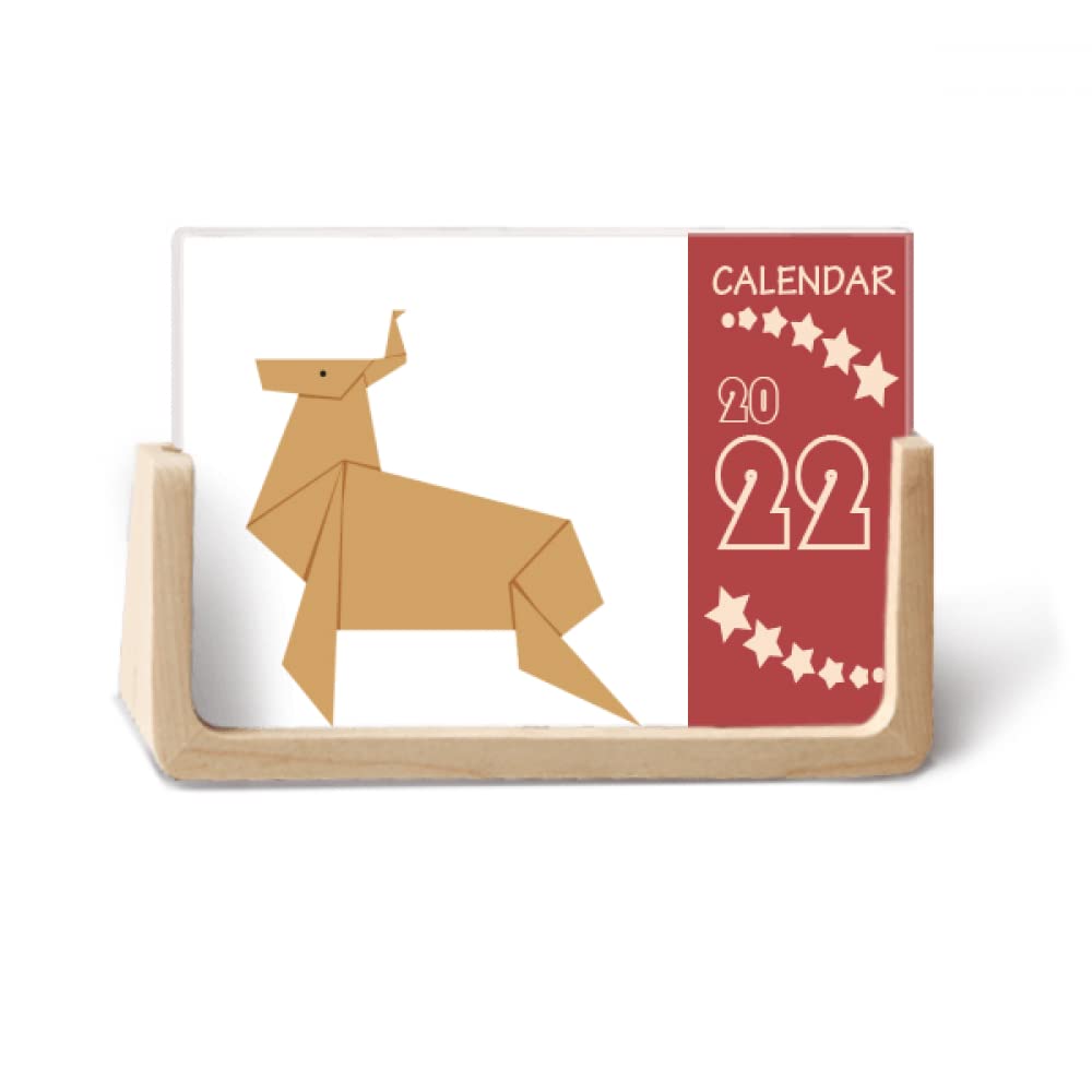 Calendrier de bureau Deer Origami 2022 DIYlab pour ne plus oublier vos rendez-vous