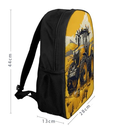 Sac à dos tracteur imprimé 3D : cadeau idéal école garçon 17 pouces