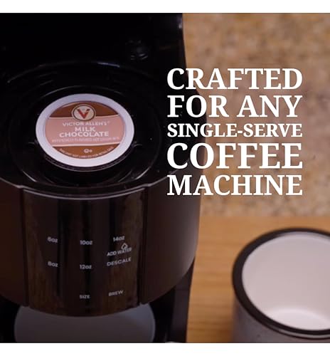 Image of Victor Allen's Milk Chocolate Flavored Hot Cocoa Mix, 42 Count, Single Serve K-Cup Pods for Keurig K-Cup Brewers | Compatible with all Keurig brewers, Kosher-OU-D dairy, Brew at 8fl oz, Hot cocoa pods with creamy milk chocolate