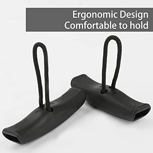 Wikay 2 Paio Kayak Maniglie per il Trasporto Nera
