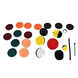 KIT D'ACCESSOIRES COMPLET : L'ensemble comprend 7 têtes de brosse différentes, 2 éponges, 12 chiffons d'essuyage, ainsi que des tiges d'extension et de courbure pour atteindre les zones difficiles.Tout ce dont vous avez besoin pour un nettoyage complet en profondeur dans un seul emballage pratique.
