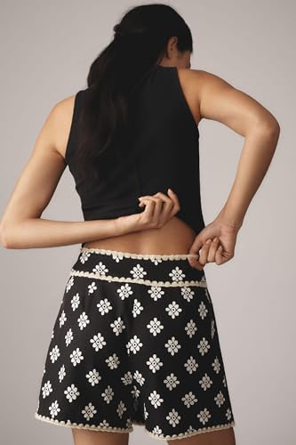 Mini Wrap Skirt Short for Women Flowy Bodycon Print Elastic Waist Fall Casual Beige Skort2