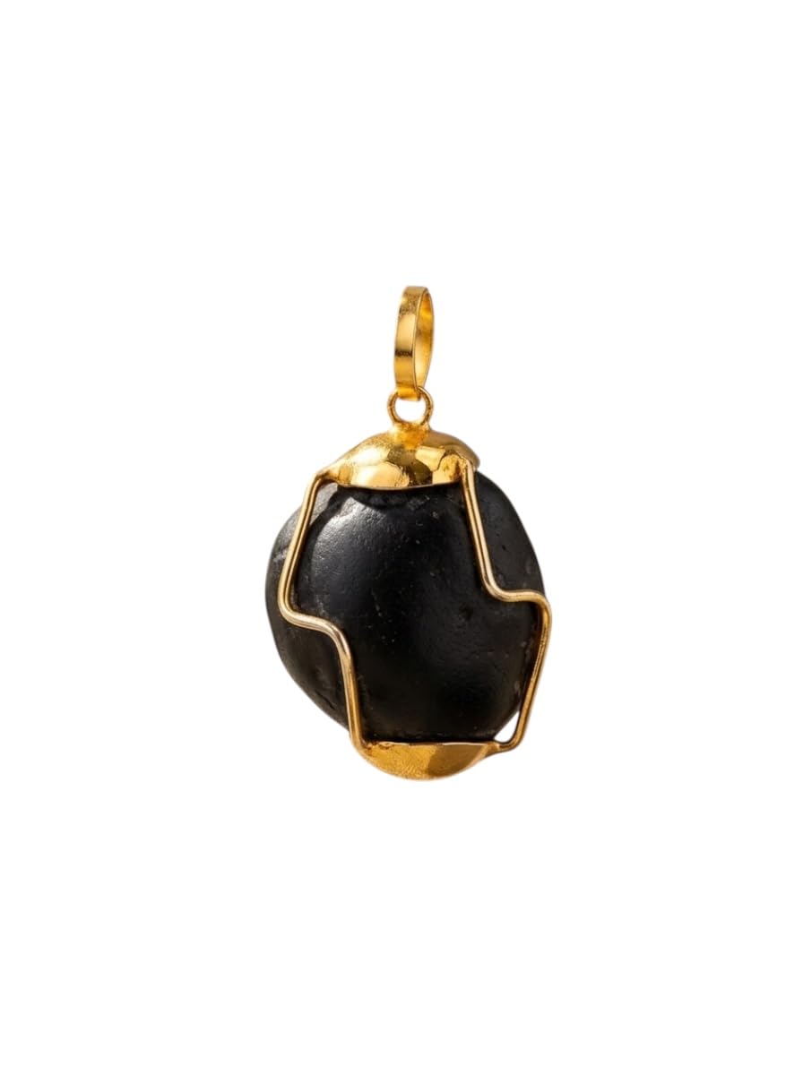 RUDRADIVINE Sacred Rare Natural Lord Vishnu Energized Gandaki River Shaligram Shilla Stone Panchdhatu Pendant Locket for Blessing of Protection & Prosperity-picture-23