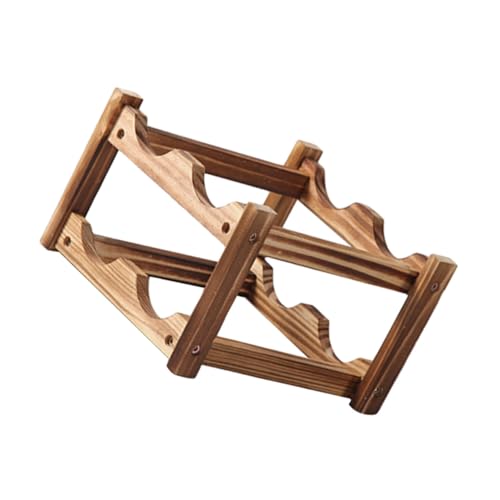 Soporte compacto de madera para vino miniatura 1