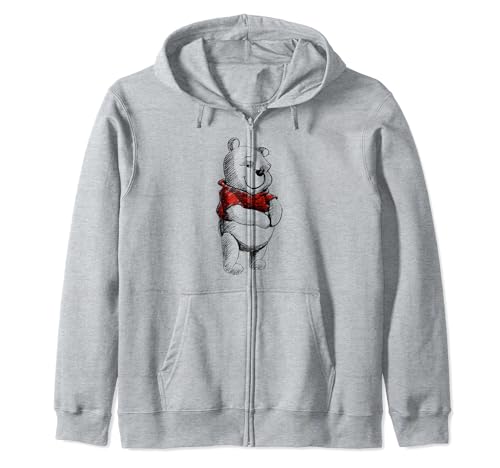 Winnie the Pooh sweat zippé au croquis artistique Disney finitions premium