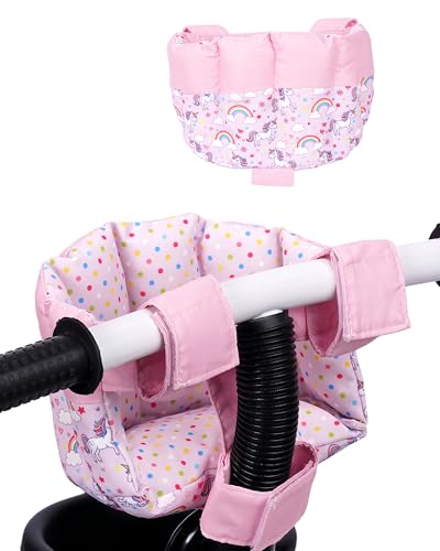 BABESIDE Doll Bike Seat for 12 Inch Dolls Pony Doll Carrier for Kids Bike and Scooter Baby Doll Accessories for Outdoor Play Doll Bicycle Seat Gift for Girls Age 3+
