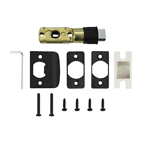 Image of Nuk3y Hulk Series Lever Door Handle Slim Square Modern Contemporary Lever Set (Privacy, Matte Black)