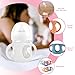 6Pcs Baby Bottle Handles, Drop Resistant Glass Baby Bottle Sleeves, Anti Slip and Heat Resistant Baby Bottles Silicone Sleeves for Avent 120ml