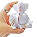 S patnaik Handmade Tilak Ganesha Idol for car Dashboard with Adhesive Small Statue Office Table Stiudy Décor, Cultured Marble-3.5 Inch, White (Handcrafted in India)