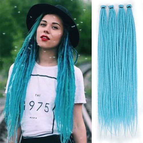 Kraler 22 Inch 40 Strands Dreadlock Extensions, Thin 0.6cm Width