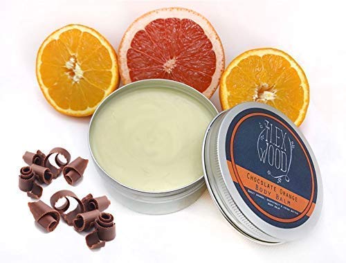 Chocolate Orange Body Balm - 250Ml. Orange And Cocoa Butter Vegan Body Balm. 100% Natural Moisturising Body Butter Cream. Handcrafted In The Uk. Cruelty Free, Palm Oil Free, Plastic Free. #TOP6