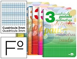 liderpapel 51697 - Spiral Notebook, Random multicoloured