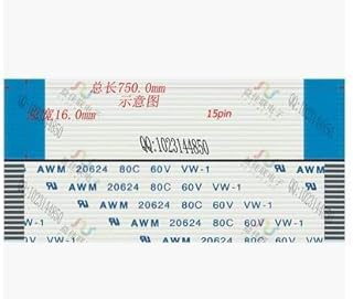 Davitu Wiring Harness - flat cable the loop 1.0mm-15p-750mm-A FPC LCD LVDS 1.0mm 15pin 750mm lenght homonymous ffc line