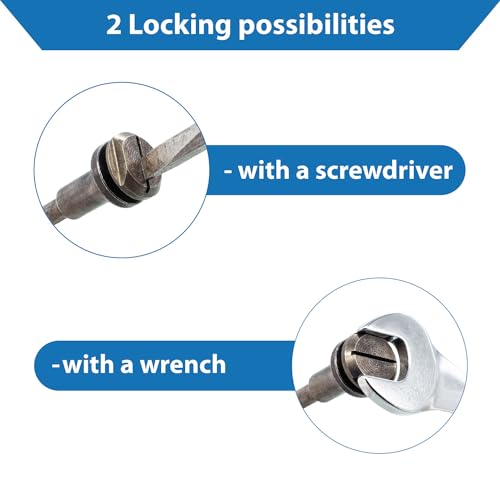TJR© Stabschleifer-Trennscheiben- und Dorn-Kit – Inklusive 1 Stück Stiele 6 mm für Scheiben mit 3/4 (9,53 mm) Bohrung und 25 Stück 75 mm x 1 mm Dünne Scheiben, A60 QBF, 9,53 mm AH