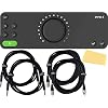 Audient EVO 8 4-In 4-Out USB Audio Interface Bundle with 2 Instrument Cables, 2 XLR Cables, and Austin Bazaar Polishing Cloth