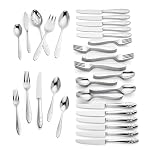 Lenox Butterfly Meadow 65-Piece 18/10 Silverware Set for 12, Flatware - Image 3