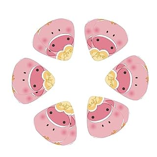 Lovely Pig Lot de 12 médiators tendance et durables pour guitare électrique, ukulélé - Les Beatles, Paul McCartney, John Lennon, RIngo Starr, George Harrison Lovely Pig Lot de 12 médiators tendance et durables pour guitare électrique, ukulélé – Image 2