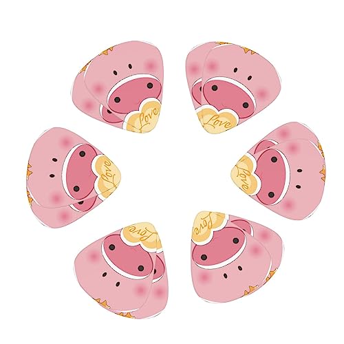 Lovely Pig Lot de 12 médiators tendance et durables pour guitare électrique, ukulélé - Les Beatles, Paul McCartney, John Lennon, RIngo Starr, George Harrison Lovely Pig Lot de 12 médiators tendance et durables pour guitare électrique, ukulélé – Image 3