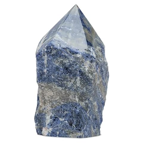 EMPORION 30.92 Lb Gigantic Sodalite Crystal Point – Stunning Extra Large 13.5-Inch Natural Gemstone for Unique Home Decor & Memorable Gifting Cover