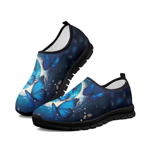 Image of Womens Slip On Walking Shoes Non Slip Loafer Breathable Holiday Travel Shoe Lightweight Casual Low Top Sneakers SizeUS 5.5-11.5