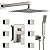 DASAN Full Body Shower System with 6 PCS Body Spray Jets & 12'' Rain Overhead Shower & Handheld, In-Wall Rain Shower System Brushed Nickel Shower Faucets Sets Complete with Valve, SA-SS03ABN-S12W