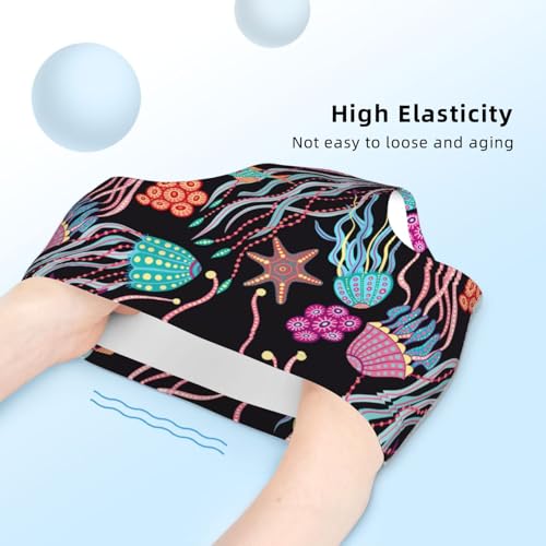 Hand Drawn Jellyfish And Fish Girls' Underwear Soft Cotton Little Girls Panties Comfort Briefs4