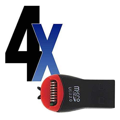 Leitor de Cartão Memória MicroSD USB 4un