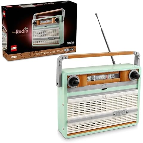 LEGO Icons Retro Radio Building Set Cover