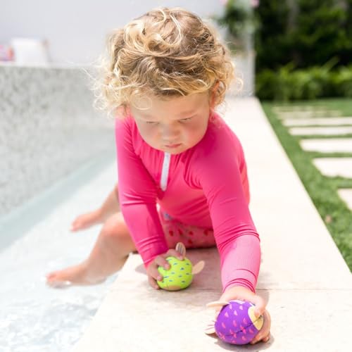 Maillot dermoprotecteur rose manches longues extensible 2 ans - 5
