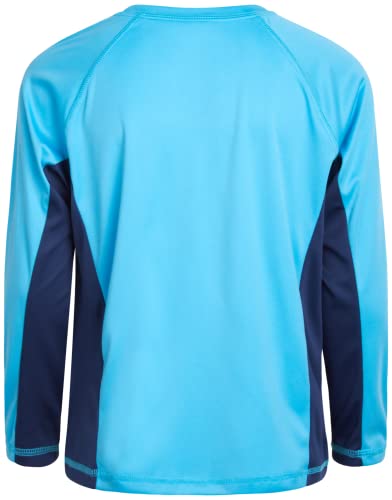 Beach Bros. Boys' Rash Guard Shirt - Upf 50+ Long Sleeve Quick Dry Swim Shirt (Size: 2T-16), Size 2T, Turquoise/Navy #TOP4
