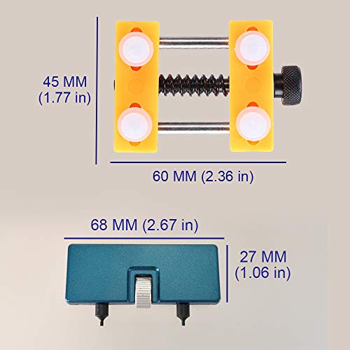 Finenic Watch Battery Replacement Tool Kit，Watch Adjustable Opener，Watch Back Case Press Closer，Watch Repair Kit Professional Spring Bar Tool Set #TOP4