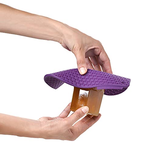 Charles Viancin - Honeycomb Silicone Pot Holder - Withstands Temperatures Up To 220°C / 428°F - Bpa-Free, Plastic Free, Food-Grade Silicone - Dishwasher Safe - Purple Hibiscus #TOP1