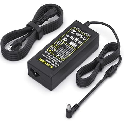 19V AC Adapter Charger for LG Electronics 19" 20" 22" 23" 24" 27" 32" LED LCD Monitor Widescreen HDTV 24M47H-P 24MP55HQ Samsung 32" A4819-FDY UN32J400 UN32J4000AF Power Supply Cord Cover