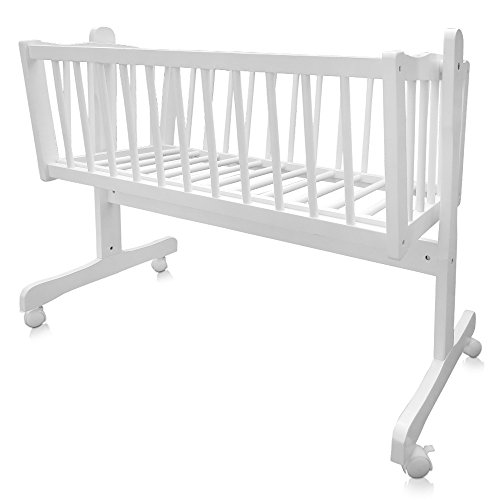 Miniatura 9 de Vitalispa Cuna Para Bebé, Beige, 100 X 77 Cm Con Rodillos, Con Función De Balanceo Y Ruedas Con Freno