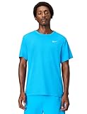 Nike Men's Miler Dri-Fit UV Short-Sleeve Running Top, Blue Hero/Reflective Silver, X-Large