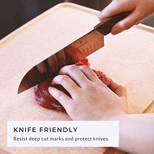 Premium Elihome Medium Cutting Board For Kitchen- Natural Wood Fiber Composite, Dishwasher Safe, Eco-Friendly, Juice Grooves, Non-Porous, Reversible, Bpa Free, Made In Usa, 13"X 10"X 1/4” #TOP3