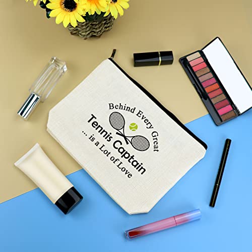 Tennis Captain Gifts For Women Cosmetic Bag Tennis Gifts Tennis Player Gifts Makeup Bag Tennis Team Gift Birthday Christmas Thanksgiving Gift For Tennis Coach Tennis Lover Tennis Captain Travel Pouch #TOP2