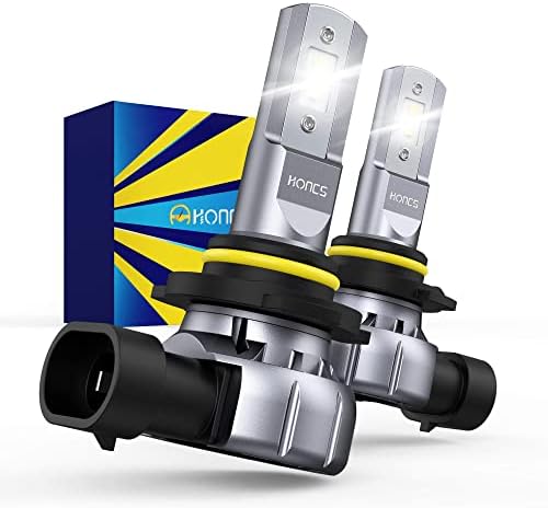 honcs H10/9145/9140/9045 LED Fog Light Bulbs, 300% Brighter 6500K Cool White LED Fog Light Halogen Replacement For Cars, Pickups, Pack of 2