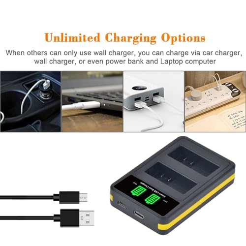 PowerTrust 2pcs LP-E8 LPE8 Battery with Charger for Canon EOS 550D 600D 650D 700D Kiss X4 X5 X6i X7i Rebel T2i T3i T4i T5i Cameras - Image 4