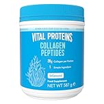 Vital Proteins Péptidos de Colágeno, complemento alimenticio en polvo, colágeno hidrolizado (Tipo I, III), sin sabor, para la piel, cabello, uñas, sin gluten, 20 g por dosis, 587g