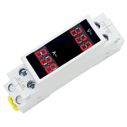 Voltmètre ampèremètre AC 80-500V 100A rail DIN boîtier compact haute précision