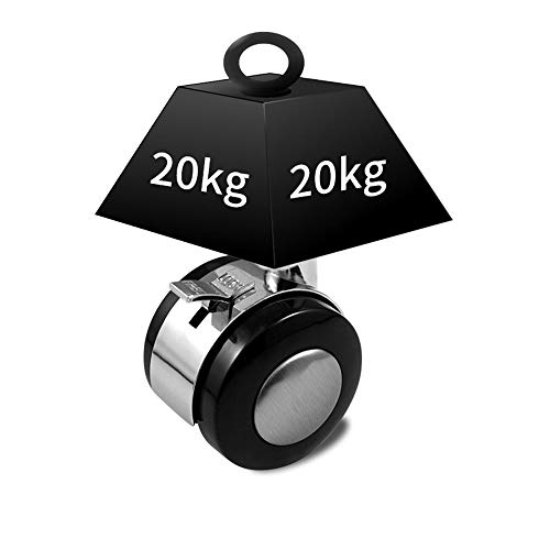 Roulettes roue M8 meuble chariot table roulette pivotante 40mm frein roulement 4pcs