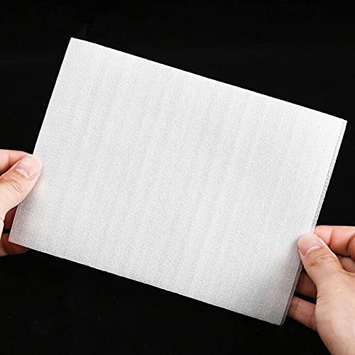 Bamboopack 100 Stück weiße Schaumstoff-Verpackungsbeutel für Kissen, kratzfest, Schutzbrillen, Geschirr, Weinflaschen, Verpackungsfolie für Umzug, Versand und Lagerbedarf (15 x 20 cm)