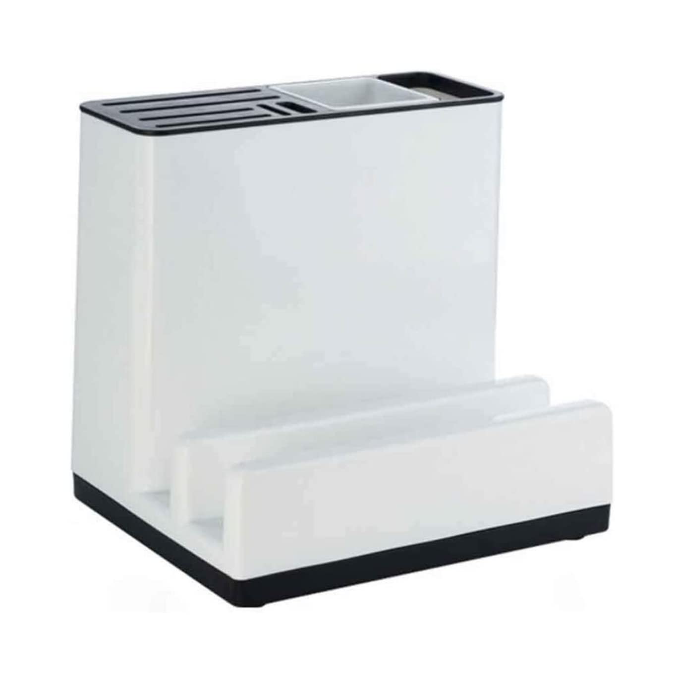 Soporte para cuchillos de cocina bloque vacio estante de almacenamiento y drenaje vajilla