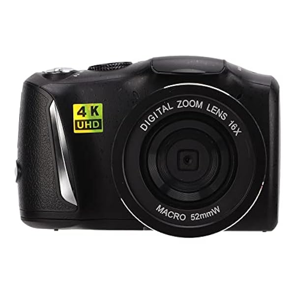 Sorandy Fotocamera Digitale 4K, 48MP 16X Zoom Digitale Autofocus Videocamera Vlogging per Fotografia, Schermo IPS da 3,2 Pollici, 128G Espandibile, USB Ricaricabile, Compatta e Portatile