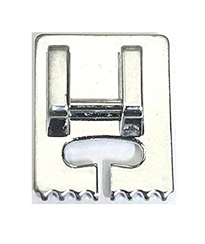 Image of ZENITH 7 Groove Pintuck Pressure Foot Snap on Type for Automatic Electric Low Shank Sewing Machines Suitable for Usha Janome Brother Singer etc Steel Finish (7 Groove Pintuck)