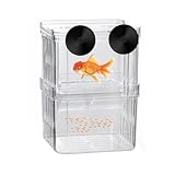 Breeding Box for Fish Tank, Aquarium Hatchery Incubator Breeder Box, Isolation Divider for Baby Fish, Shrimp, Clownfish, Guppy, Transparent Acrylic Design