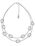 Die kurze trendige Modeschmuck-Halskette hat eine Länge von 44cm + Verlängerung zum individuellen Einstellen der Kettenlänge. Eine Kette für Jung und Alt. Das passende Armband finden Sie unter Art.Nr. 260119405