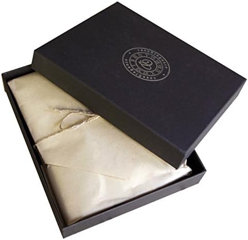 Leather Journal Diary with Bamboo Pen by Case Elegance